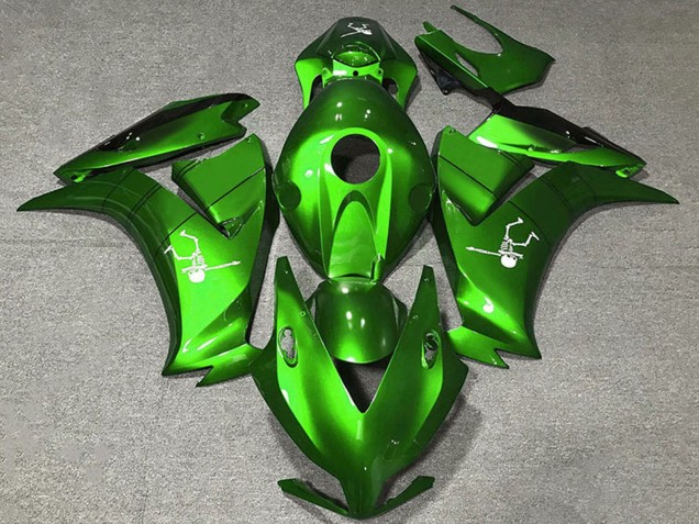 Lojas Carenagens Moto Honda CBR1000RR 2012-2016 - Verde Elétrico Preto Brilhante