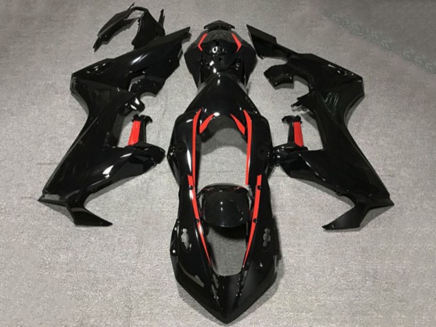 Lojas Carenagens Moto Honda CBR1000RR 2017-2024 - Preto Brilhante Vermelho Linha