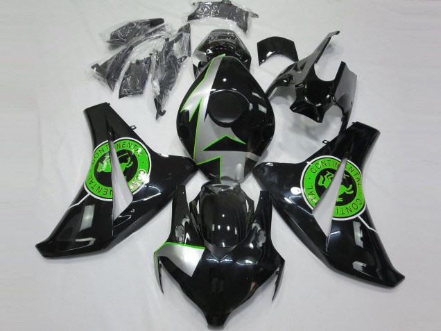 Lojas Carenagens Moto Honda CBR1000RR 2008-2011 - Prata Verde Preto Brilhante