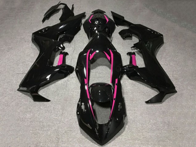 Lojas Carenagens Moto Honda CBR1000RR 2017-2024 - Preto Brilhante Rosa Linha