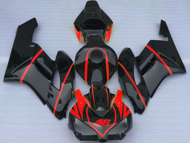 Lojas Carenagens Moto Honda CBR1000RR 2004-2005 - Preto Brilhante Vermelho