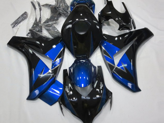 Lojas Carenagens Moto Honda CBR1000RR 2008-2011 - Azul Preto Brilhante