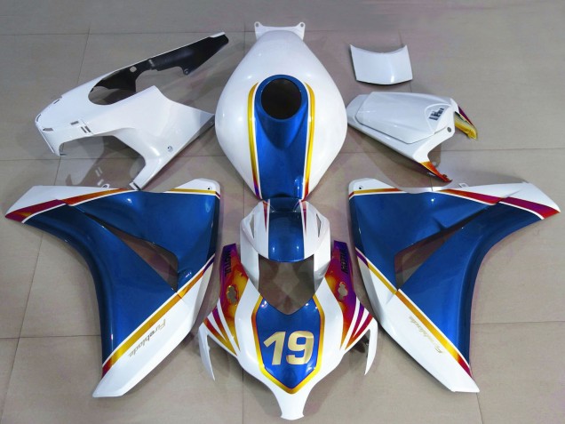 Lojas Carenagens Moto Honda CBR1000RR 2008-2011 - Branco Azul Amarelo Vermelho 19