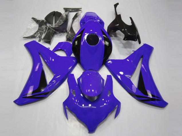Lojas Carenagens Moto Honda CBR1000RR 2008-2011 - Azul Preto Brilhante OEM Estilo