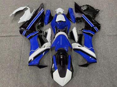 Lojas Carenagens Moto Honda CBR1000RR 2017-2023 - Branco Azul Preto Brilhante