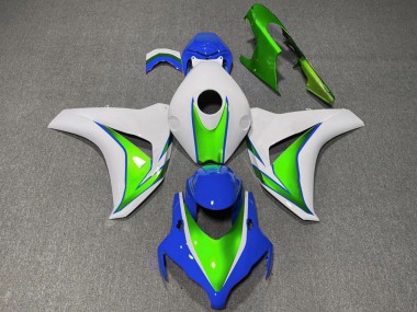 Lojas Carenagens Moto Honda CBR1000RR 2008-2011 - Branco Verde Azul