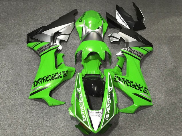 Lojas Carenagens Moto Honda CBR1000RR 2017-2024 - Verde Branco Prata Preto Fosco DSI Performance