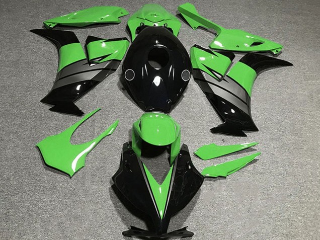 Lojas Carenagens Moto Honda CBR1000RR 2012-2016 - Verde Cinzento Preto Brilhante