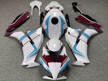 Lojas Carenagens Moto Honda CBR1000RR 2012-2016 - Branco Azul Claro Vermelho Castanho