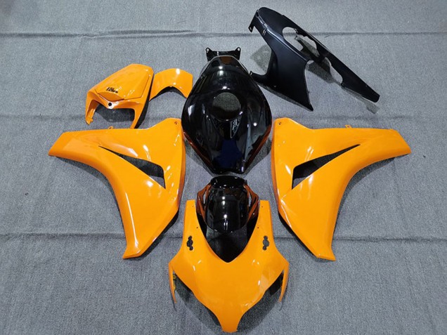 Lojas Carenagens Moto Honda CBR1000RR 2008-2011 - Laranja Brilhante Preto Brilhante