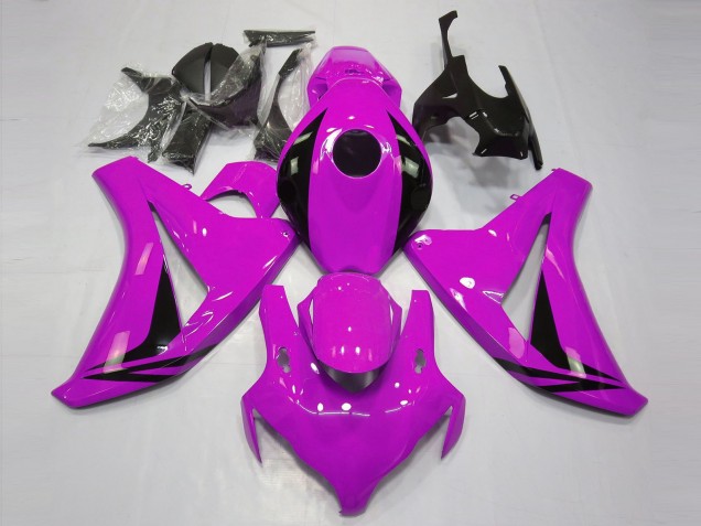 Lojas Carenagens Moto Honda CBR1000RR 2008-2011 - Rosa Preto Brilhante OEM Estilo