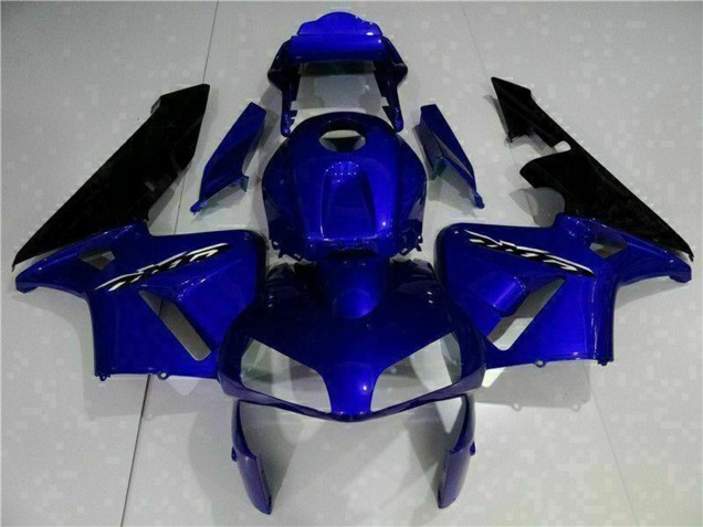 Lojas Kits Carenagem Moto Honda CBR600RR 2003-2004 - Azul Preto Brilhante