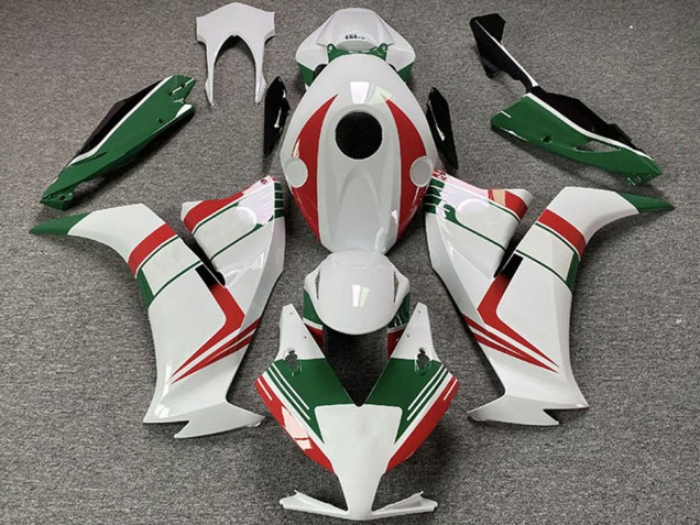 Lojas Carenagens Moto Honda CBR1000RR 2012-2016 - Branco Vermelho Verde