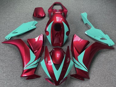 Lojas Carenagens Moto Honda CBR1000RR 2012-2016 - Vermelho Azul Petróleo