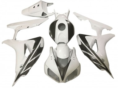 Lojas Carenagens Moto Honda CBR1000RR 2006-2007 - Branco Preto Listra