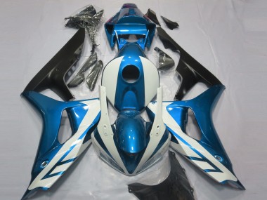 Lojas Carenagens Moto Honda CBR1000RR 2006-2007 - Azul Branco Preto Fosco