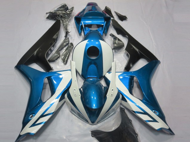 Lojas Carenagens Moto Honda CBR1000RR 2006-2007 - Azul Branco Preto Fosco