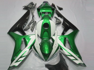 Lojas Carenagens Moto Honda CBR1000RR 2006-2007 - Verde Branco Preto Fosco