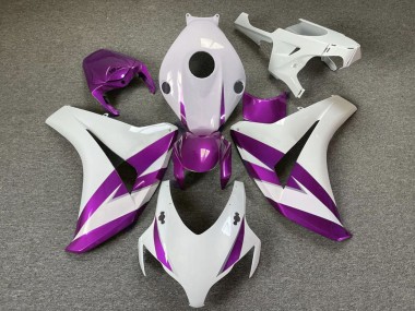 Lojas Carenagens Moto Honda CBR1000RR 2008-2011 - Branco Roxo
