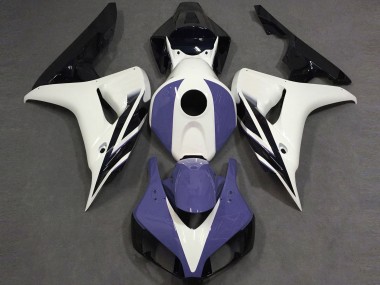 Lojas Carenagens Moto Honda CBR1000RR 2006-2007 - Branco Azul Preto Brilhante