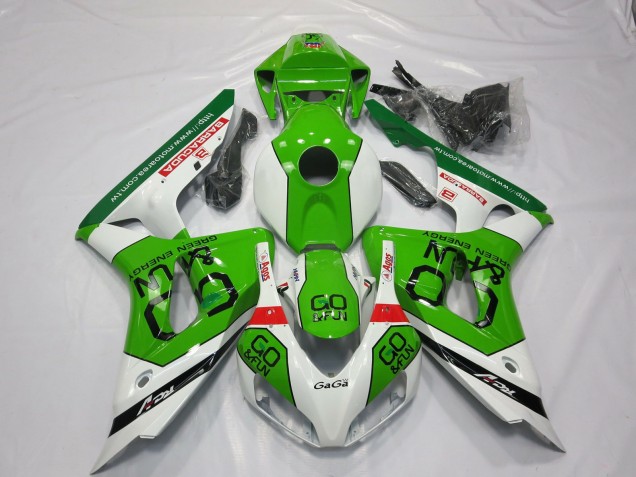 Lojas Carenagens Moto Honda CBR1000RR 2006-2007 - Branco Verde Vermelho Go Fun