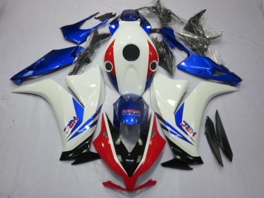 Lojas Carenagens Moto Honda CBR1000RR 2012-2016 - Branco Azul Vermelho HRC
