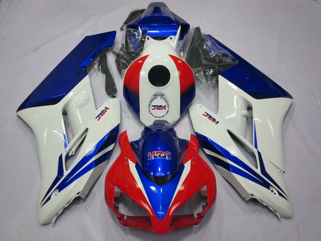 Lojas Carenagens Moto Honda CBR1000RR 2004-2005 - Branco Azul Vermelho HRC OEM Estilo