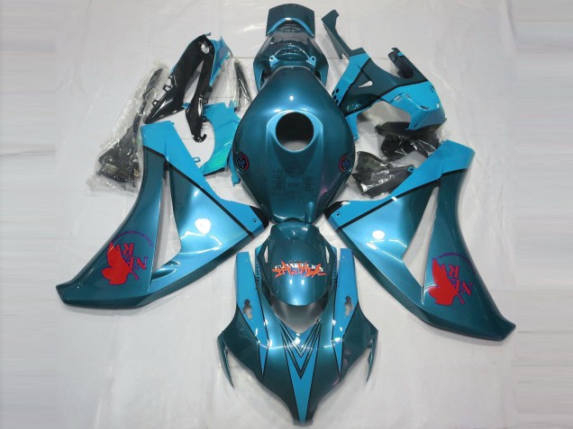 Lojas Carenagens Moto Honda CBR1000RR 2008-2011 - Azul Petróleo Vermelho