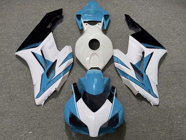 Lojas Carenagens Moto Honda CBR1000RR 2004-2005 - Azul Claro Branco Preto Brilhante