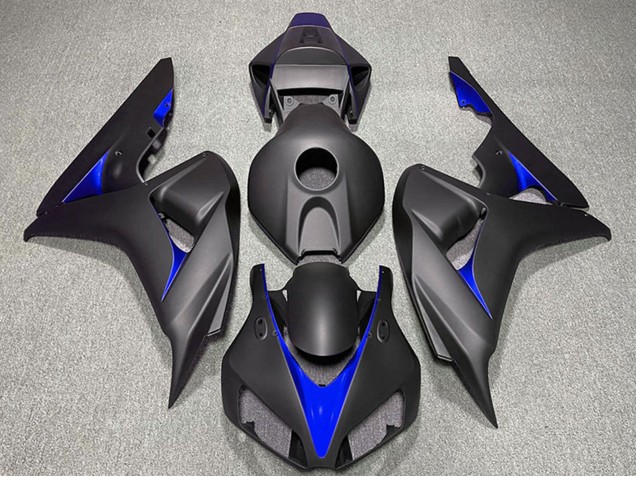 Lojas Carenagens Moto Honda CBR1000RR 2006-2007 - Preto Fosco Azul