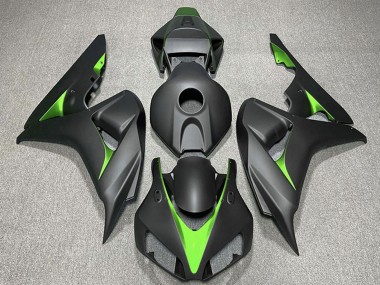 Lojas Carenagens Moto Honda CBR1000RR 2006-2007 - Preto Fosco Verde