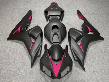 Lojas Carenagens Moto Honda CBR1000RR 2006-2007 - Preto Fosco Rosa