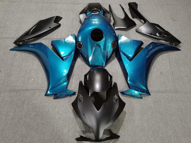 Lojas Carenagens Moto Honda CBR1000RR 2012-2016 - Azul Preto Fosco