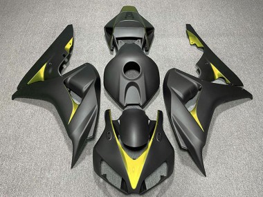 Lojas Carenagens Moto Honda CBR1000RR 2006-2007 - Preto Fosco Amarelo