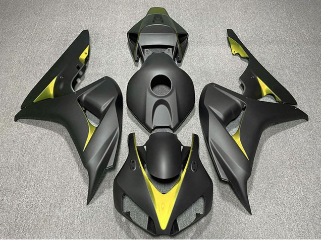 Lojas Carenagens Moto Honda CBR1000RR 2006-2007 - Preto Fosco Amarelo
