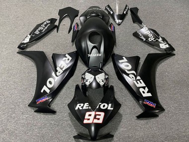 Lojas Carenagens Moto Honda CBR1000RR 2012-2016 - Preto Fosco Branco Repsol HRC 93