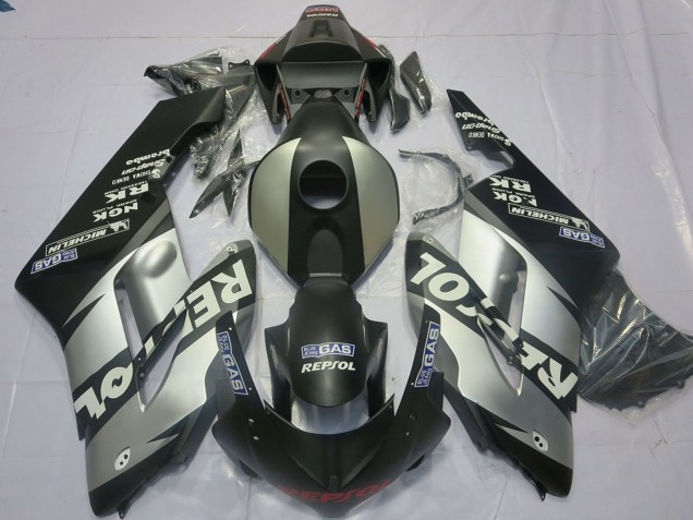 Lojas Carenagens Moto Honda CBR1000RR 2004-2005 - Prata Cinzento Preto Fosco Repsol