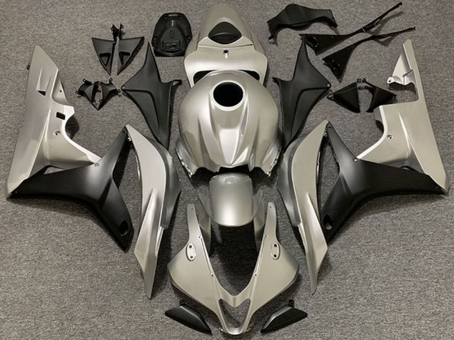 Lojas Carenagens Moto Honda CBR1000RR 2006-2007 - Prata Preto Fosco