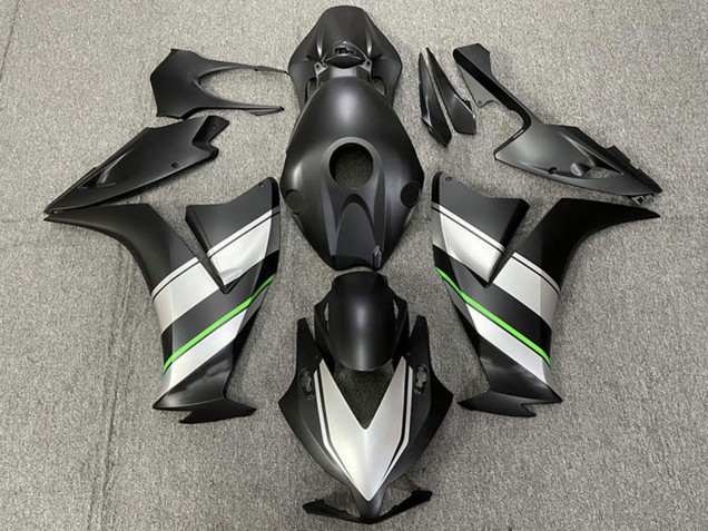 Lojas Carenagens Moto Honda CBR1000RR 2012-2016 - Prata Verde Preto Fosco