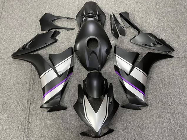 Lojas Carenagens Moto Honda CBR1000RR 2012-2016 - Prata Roxo Preto Fosco