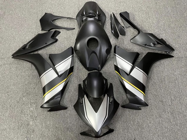 Lojas Carenagens Moto Honda CBR1000RR 2012-2016 - Prata Amarelo Preto Fosco