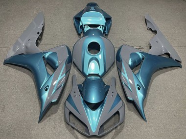 Lojas Carenagens Moto Honda CBR1000RR 2006-2007 - Nardo Cinzento Azul Claro