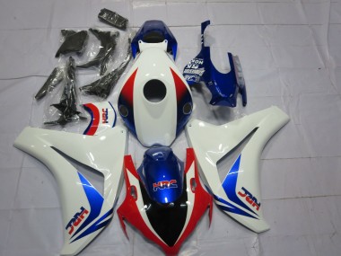 Lojas Carenagens Moto Honda CBR1000RR 2008-2011 - Branco Vermelho Azul OEM Estilo HRC