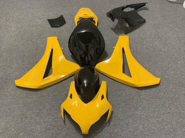Lojas Carenagens Moto Honda CBR1000RR 2008-2011 - Amarelo Preto Brilhante