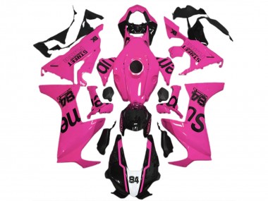 Lojas Carenagens Moto Honda CBR1000RR 2017-2023 - Rosa Preto Brilhante Street Flava