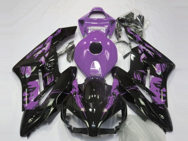 Lojas Carenagens Moto Honda CBR1000RR 2004-2005 - Roxo Claro Preto Brilhante Le Mis