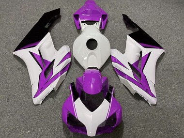 Lojas Carenagens Moto Honda CBR1000RR 2004-2005 - Branco Roxo Preto Brilhante