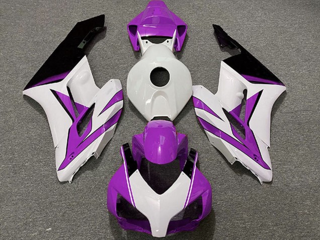 Lojas Carenagens Moto Honda CBR1000RR 2004-2005 - Branco Roxo Preto Brilhante