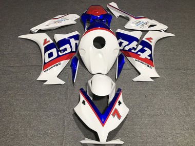 Lojas Carenagens Moto Honda CBR1000RR 2012-2016 - Branco Vermelho Azul Tyco