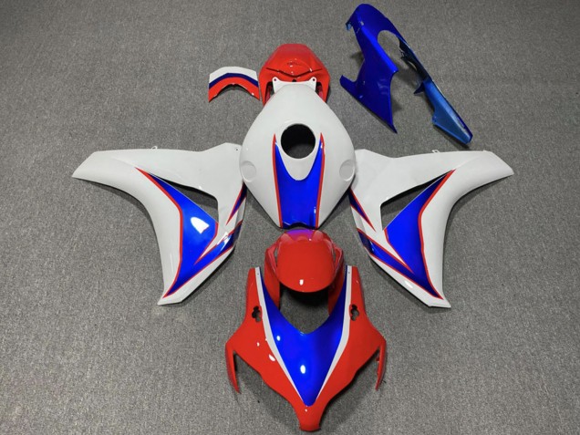 Lojas Carenagem Moto Honda CBR1000RR 2008-2011 - Branco Azul Vermelho